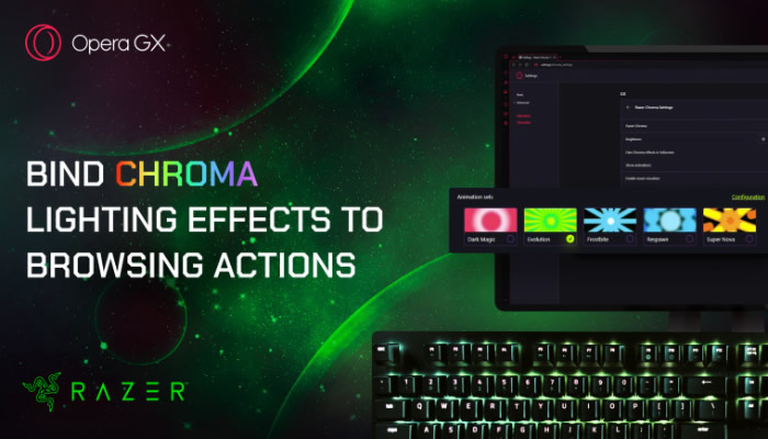 Opera GX: Προσθέτει υποστήριξη για τα εφέ Razer Chroma RGB  Lighting