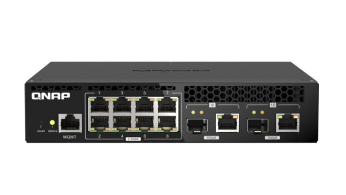 Η QNAP παρουσιάζει ένα web-managed switch QSW-M2108R-2C για μικρές επιχειρήσεις