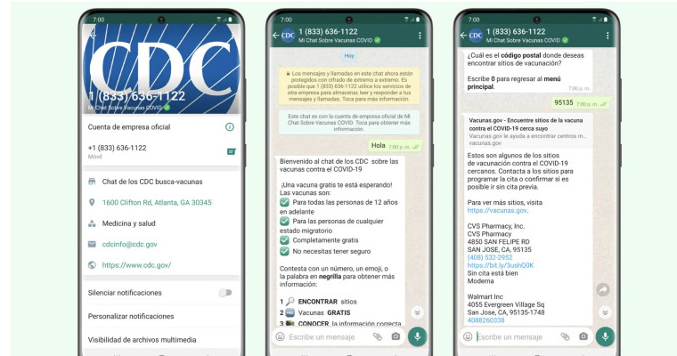 Το WhatsApp εισάγει τον Ισπανικό ανιχνευτή εμβολίων για να βοηθήσει στην επίτευξη του στόχου   των ΗΠΑ