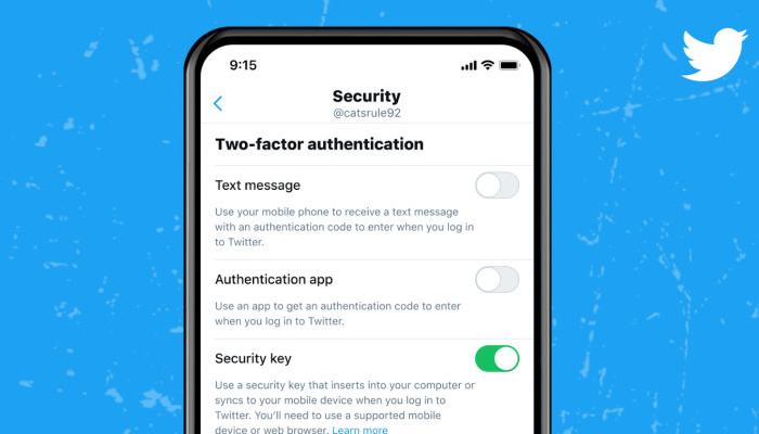 Το Twitter σάς επιτρέπει τώρα να χρησιμοποιείτε κλειδιά ασφαλείας ως τη μόνη μέθοδο 2FA