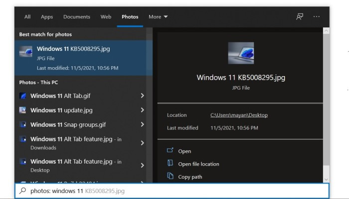 Η Microsoft βελτιώνει επιτέλους τη σκοτεινή λειτουργία για την Αναζήτηση των Windows 10