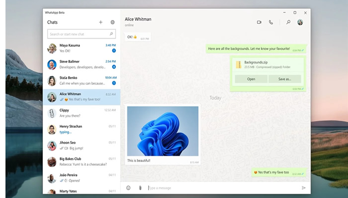 WhatsApp Beta για Windows: αποκτά μοντέρνο μενού περιβάλλοντος πλήρους επιλογής για συνομιλίες