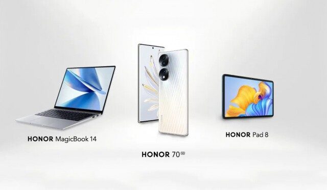 Honor 70:  κάνει το διεθνές ντεμπούτο του μαζί με το Pad 8 και το MagicBook 14