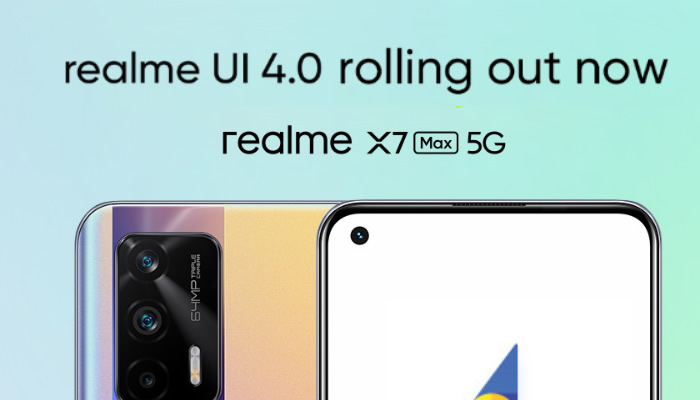 Το Realme X7 Max 5G λαμβάνει σταθερή ενημέρωση Realme UI 4.0 με βάση το Android 13