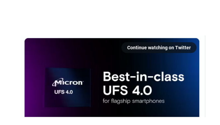 Micron : τεχνολογία αποθήκευσης UFS 4.0