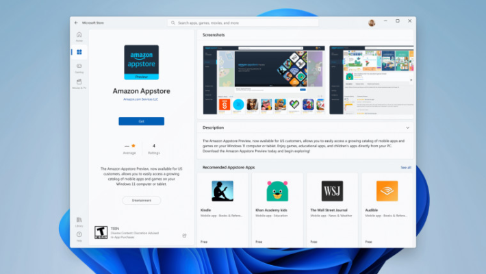 Amazon Appstore : έρχεται στα Windows 11